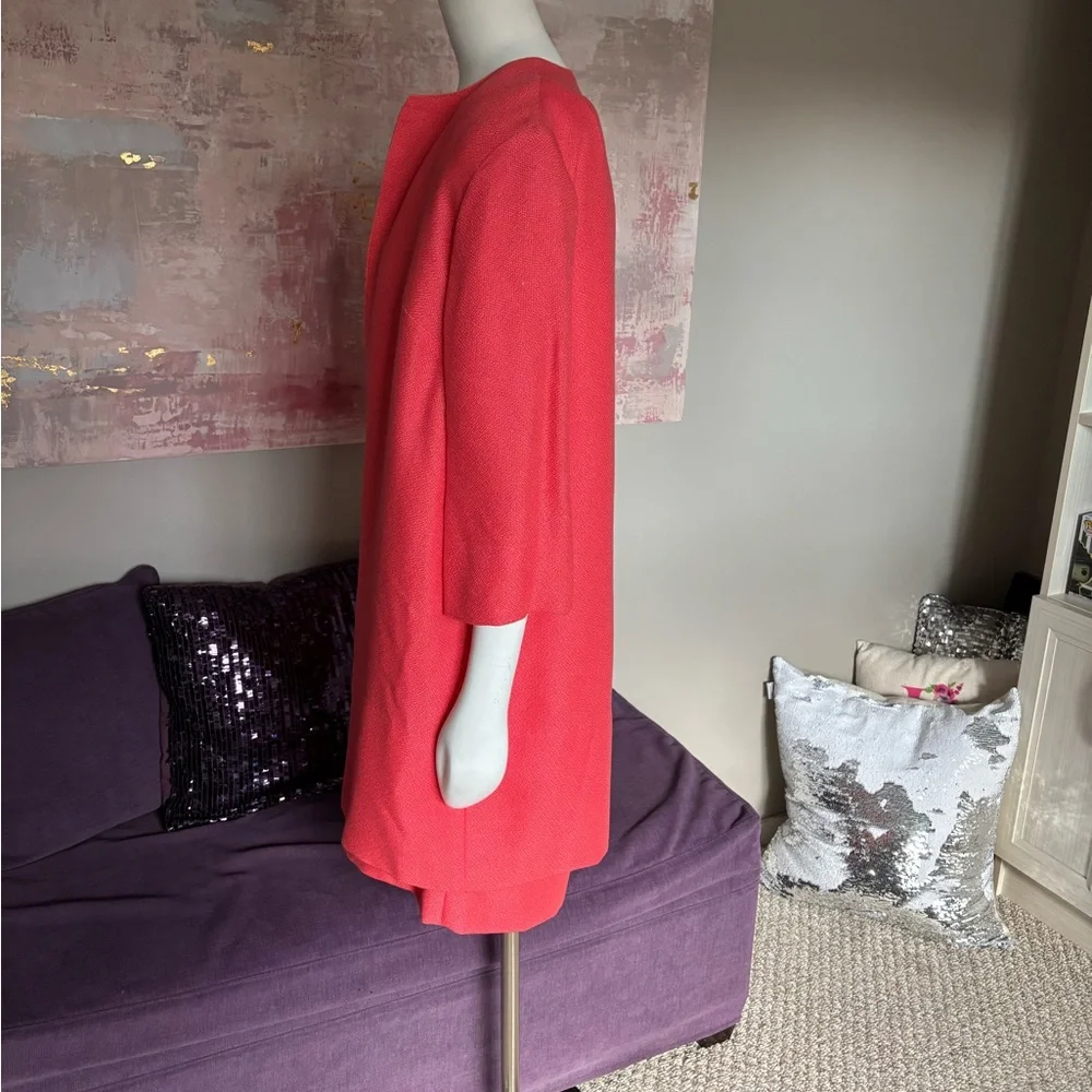 Handmade Coral Vintage Midi Dress and Jacket Set Size Medium (see measurements) - Picture 11 of 13
